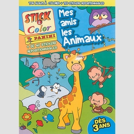 Mes amis les animaux stick and color