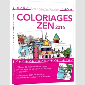 Agenda passion coloriages zen 2016