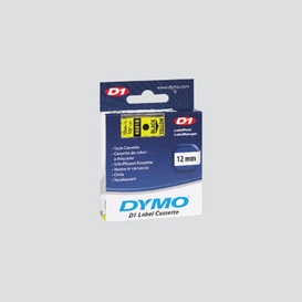 Dymo d1 1/2 ruban noir/jaune