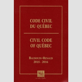 Code civil du quebec 2015-2016