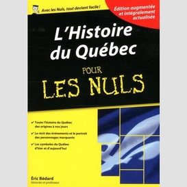 Histoire du quebec pour les nuls