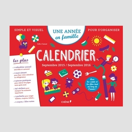 Calendrier une annee en famille 2015-16