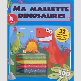Ma mallette dinosaures +500 stickers