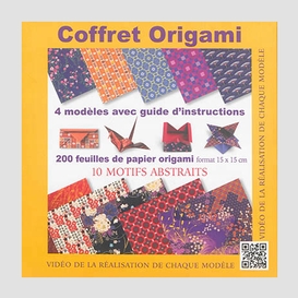Coffret origami - 10 motifs abstaits