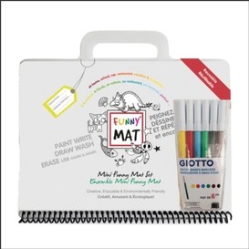 Mini mat portable+6 marqueurs giotto