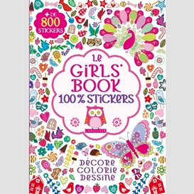 Girl's book 100% stickers