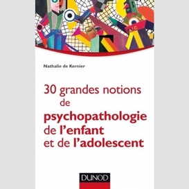 30 notions psychopathologie enfant ado