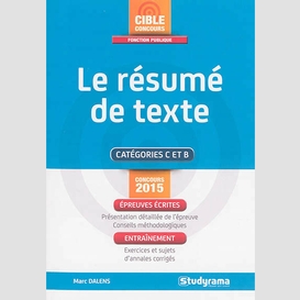 Resume de texte (le)