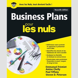 Business plans pour les nuls