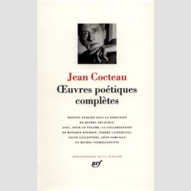 Oeuvres poetiques completes cocteau