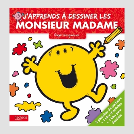 J Apprends Dessiner Les Monsieur Madame Activite Jeunesse Jeu Educatif Librairies Boyer