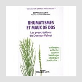 Rhumatismes et maux de dos