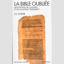 Bible oubliee -la