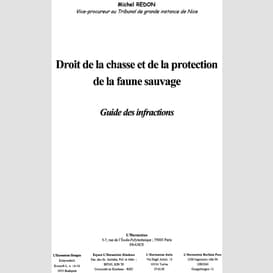 Droit de la chasse et de la protection de la faune sauvage