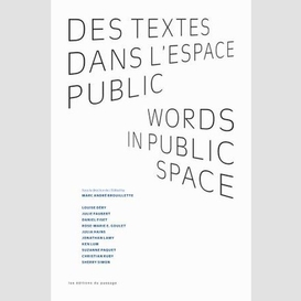 Des textes dans l'espace public