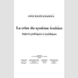 La crise du système ivoirien