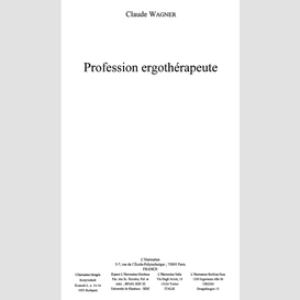 Profession ergothérapeute