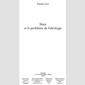 Marx et le problème de l'idéologie