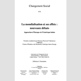 La mondialisation et ses effets: nouveaux débats