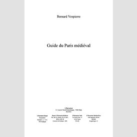 Guide du paris médiéval