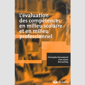 Evaluation compet milieu scol pedagogie