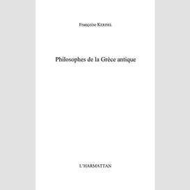 Philosophes de la grèce antique