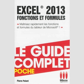 Excel 2013 - fonctions et formules