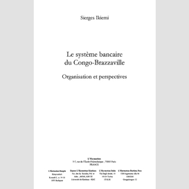 Le système bancaire du congo-brazzaville