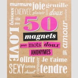 50 magnets pour mots doux