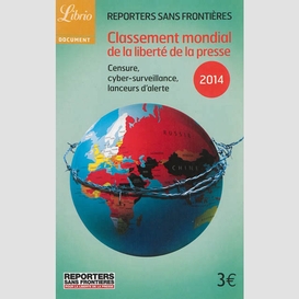 Classement mondial liberte presse 2014