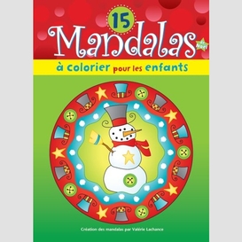 15 mandalas de noel a colorier