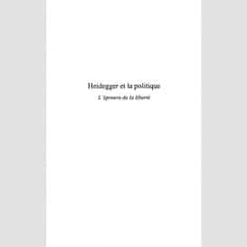 Heidegger et la politique