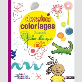 Dessins coloriages traces gribouillages