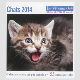 Chats 2014 calendrier semaine par semain