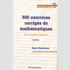 600 exercices corriges mathematiques