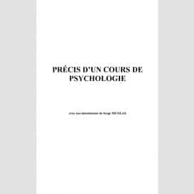 Précis d'un cours de psychologie