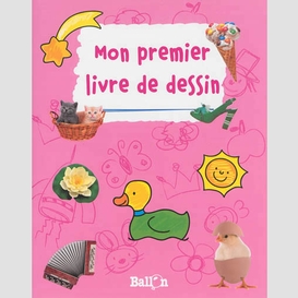 Mon premier livre de dessin (rose pale)