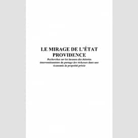 Le mirage de l'etat providence