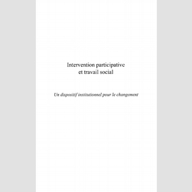 Intervention participative et travail social
