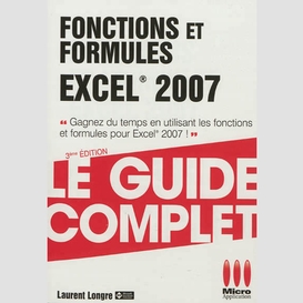 Fonctions et formules excel 2007