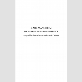 Karl mannheim