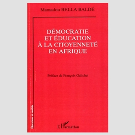 Démocratie et éducation à la citoyenneté en afrique