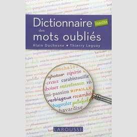 Dictionnaire mots oublies insolite