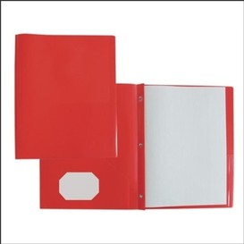 Couvert rapport rouge poly 3attaches