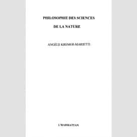 Philosophie des sciences de la nature