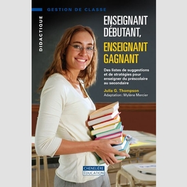 Enseignant debutant enseignant gagnant