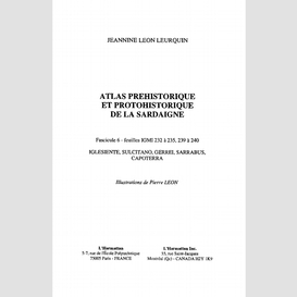 Atlas prehistorique et protohistorique de la sardaigne
