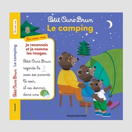 Petit ours brun le camping