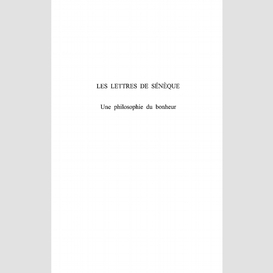 Les lettres de sénèque