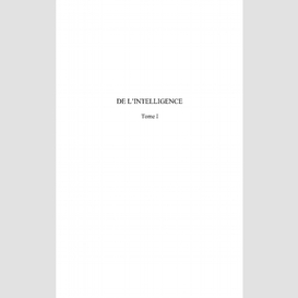 De l'intelligence